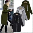 thumbnail image 1 of Womens Zip Front Fleece Long Hoodie Sweatshirt Jacket Plus Size, 1 of 4