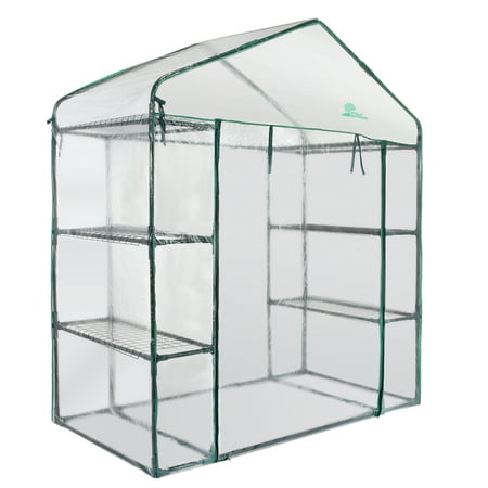Palm Springs 6-Shelf Walk-In Greenhouse - Cover with Roll Up Zipper