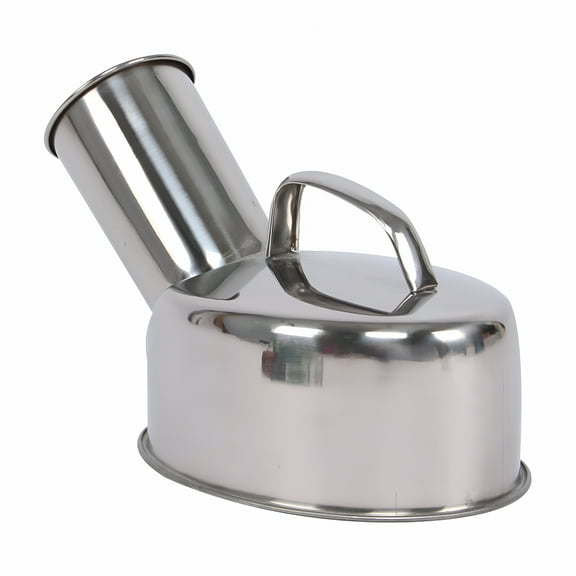 ACDANC Stainless Steel Urinal Bottle for Men 1.2L Spill Proof Portable Urinal Cup for Hospital Home Elderly and Bedside Use