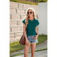 thumbnail image 5 of Camisetas de Entrenamiento de Verano para Mujer, Color Verde Oscuro, Talla M, 5 of 10