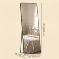 thumbnail image 3 of SONGMICS Full Length Mirror, 63 x 19.7'', Rectangle Full Body Mirror with Stand, Ink Black, 3 of 9