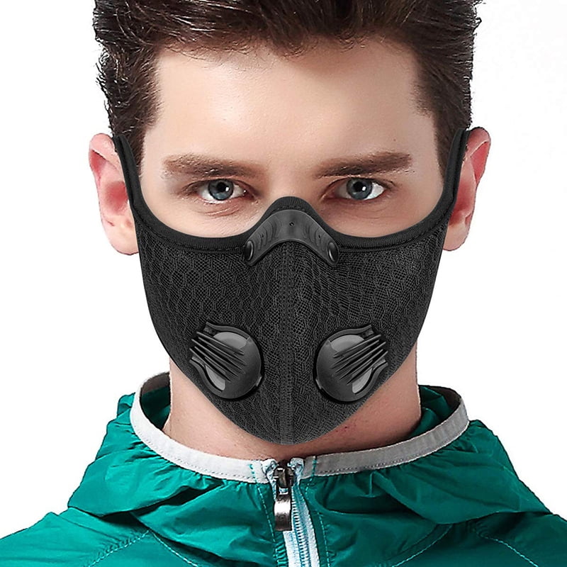 Download Anti Pollution Mouth Face Mask Cycling Bicycle Bike Motorcycle Reusable Masks For Adult Kids Walmart Com Walmart Com PSD Mockup Templates