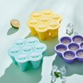 thumbnail image 3 of (Morado) Molde para paletas, molde plegable para paletas, molde de silicona para paletas de 7 cavidades para paletas y helados caseros, sin BPA, 3 of 5
