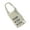 Silver, variant on Travel Padlock Small Lock with 3 Digit Combination Security Lock for Diary Home Gym School Bag Suitcases Zippers