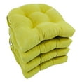 thumbnail image 1 of 16-inch Solid Micro Suede U-shaped Tufted Chair Cushions (Set of 4), 1 of 2