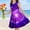 Multicolor I, variant on SGFCWSX Girls Sleeveless Dress Crew Neck Soft A-Line Print Summer Party Dresses for Kids Multicolor Size 5-6 Years