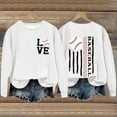 thumbnail image 6 of Sale Clearance 2024 Graphic Sweatshirts for Women Women's Baseball Print GameDay Crew Neck Multi Color Multi Size Crew Neck Hoodless Long Sleeve Sweatshirt, 6 of 9