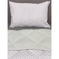 thumbnail image 3 of Pink Polka Dots Comforter & Sham Bedding Set, Pastel Toned Composition with Oval Shapes Shower Themed Design, 3 pcs Duvet Set Microfiber Filling Quilt, 5 Sizes, Pale Pink White, by Ambesonne, 3 of 4