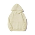 thumbnail image 3 of Garbnen Teen Girl Hoodies Beige Long Sleeve Vintage Sweatshirt with Pocket Fall Fleece Preppy Preppy Clothes Teen Girl 4-5 Years, 3 of 4
