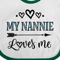 thumbnail image 4 of Inktastic My Nannie Loves Me Granddaughter Boys or Girls Baby Bib, 4 of 4