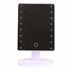 thumbnail image 1 of Espejo de tocador con luz LED, espejo de maquillaje con 16 LED, diseño táctil, funciona con pilas, para el hogar, color blanco, 1 of 12