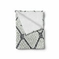 thumbnail image 2 of Cobblestone Soft Flannel Fleece Throw Blanket, Urban City Traditional Blurred Portuguese Pavement in Lisbon, Cozy Plush for Indoor and Outdoor Use, 60" x 80", Charcoal Grey Off White, by Ambesonne, 2 of 6