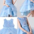 thumbnail image 6 of Flower Girls Sequins Dress Trailing Tutu Dress for 4-12Y Girl Birthday Gown, 6 of 7