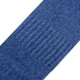 thumbnail image 4 of Basix Crew Socks for Men, Comfort Athletic Fit, Mid-Calf, Cotton, Navy Heather, 4 of 7