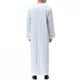 thumbnail image 5 of Bata musulmana de manga larga con bolsillo bordado para hombre - Ropa de oración de color liso - Poliéster y algodón - Todas las estaciones - Tallas S-XXXL, 5 of 8