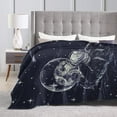 thumbnail image 4 of Sea Otters Blanket Comfort Warm Sea Otters Throw Blanket Soft Fleece Blankets for Home Bed Sofa (Sea Otters, 80"x60"), 4 of 5