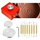 thumbnail image 3 of Bandeja giratoria eléctrica Gloria para cerámica diámetro de 45/60/100mm 2000 RPM Mini Máquina formadora de arcilla con 8 herramientas de modelado de cerá rojo Máquina de rueda de cerámica, 3 of 9