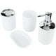 thumbnail image 1 of JUEGO DE 4 ACESORIOS DE BAÑO, JUEGO DE ACESORIOS DE BAÑO, DISPENSADOR DE JABON DE PLÁSTICO Y PORTACEPILLOS, JUEGO DE DISPENSADOR DE JABON Y PORTACEPILLOS, JABONERA Y VASO, 1 of 7