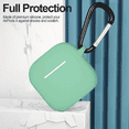thumbnail image 3 of Entronix Silicone Case Skin for Airpods 4th Gen, Shockproof Protective Cover with Clip Hook, Teal, 3 of 5
