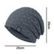 thumbnail image 5 of 1 gorro para hombre, cálido, de invierno, tejido holgado, grueso, con forma de calavera, 5 of 8