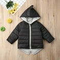 thumbnail image 4 of Bagilaanoe Little Boy Girl Quilted Puffer Hooded Jacket Dinosaur Winter Lightweight Long Sleeve Warm Coat 1T 2T 3T 4T 5T 6T 7T Kids Zipper Padded Outerwear, 4 of 8