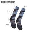 thumbnail image 2 of Naloa Black And Blue Lightning Dragon Thigh High Socks Extra Long Stretchy Sock Women Over Knee High Opaque Stocking Daily Wear, 2 of 6