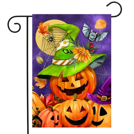 Briarwood Lane Happy Jack-O-Lanterns Garden Flag