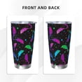 thumbnail image 2 of Bat Star Tumbler 20oz Halloween Stainless Steel Insulated Tumblers with Lid and Straw Animal Travel Coffee Mug Wine Tea Cups Water Bottle Holiday Gifts for Women, 2 of 6