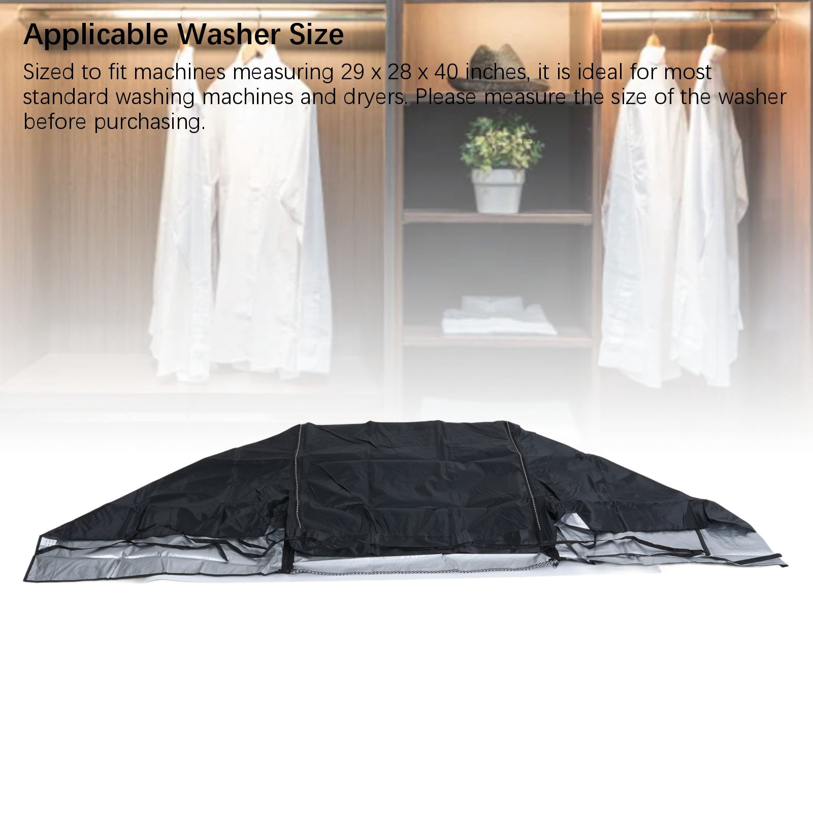 Drying Machine Cover, Damp Proof Dust Proof Front Load Washing Machine Cover  For Home