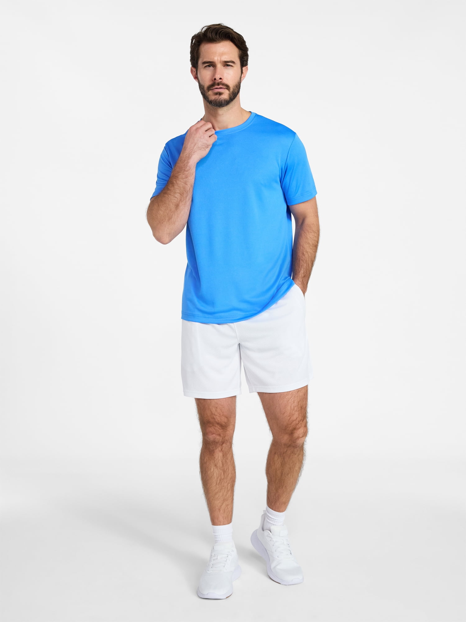 Athletic Works Men's and Big Men's 9" Active Shorts, up to Size 5XL
