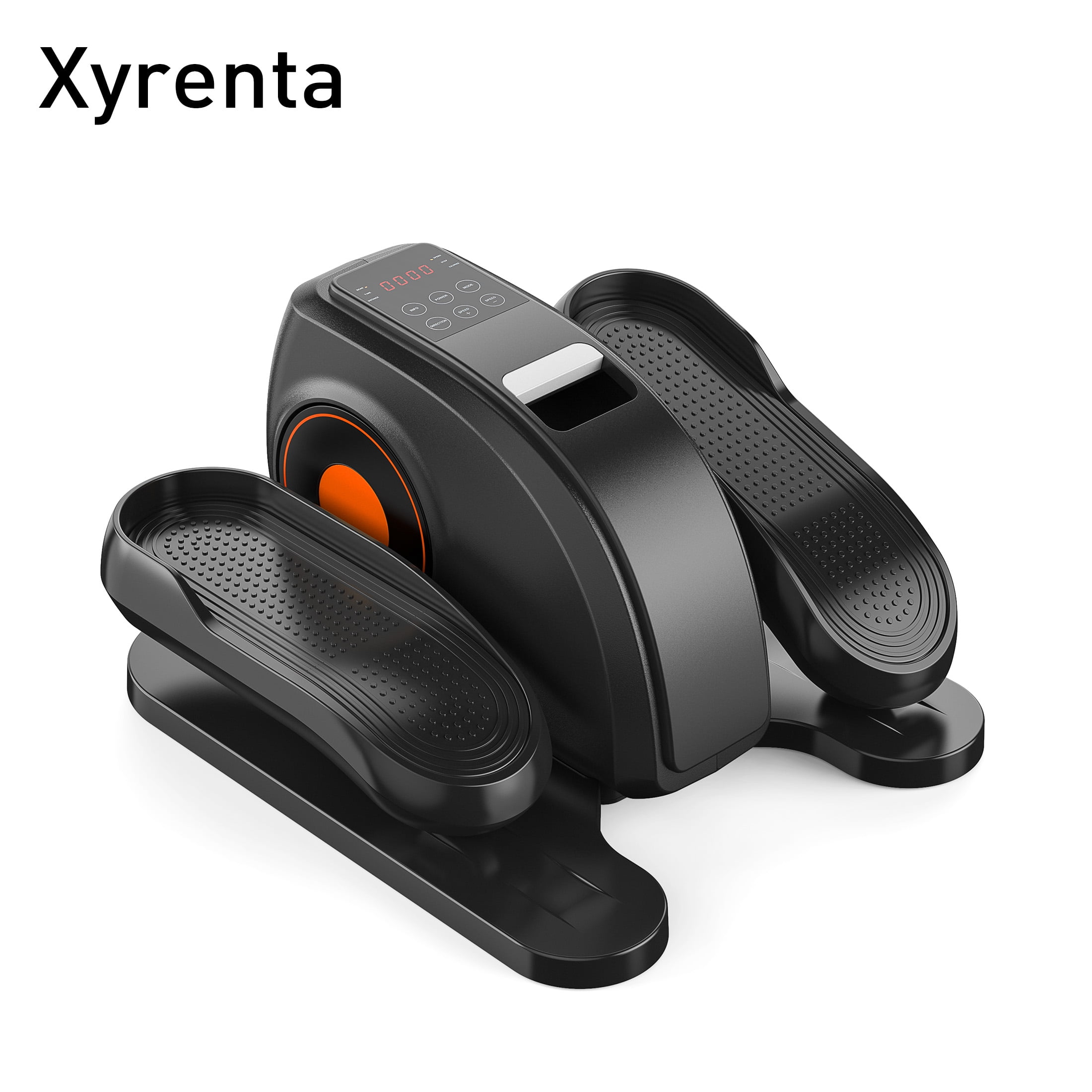 Xyrenta Quiet Compact Under Desk Elliptical Machine Electric Leg Exerciser Adjustable Speed LED Display Great for Seniors and Office Fitness