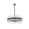 thumbnail image 5 of Serephina 32 inch crystal round chandelier light in black, 5 of 9