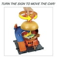 thumbnail image 5 of Hot Wheels City Burger Drive-Thru Playset & 1:64 Scale Toy Car & Truck Play Vehicle, 5 of 7