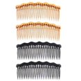 thumbnail image 1 of 4pcs Simple Hair Combs Plastic Hair Combs Inserted Comb Hair Accessories for Women Girls (Black Combs and Coffee Combs 2pcs/Each), 1 of 3