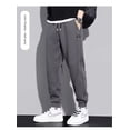 thumbnail image 3 of Pantalones deportivos casuales gruesos con forro polar para otoño e invierno, leggings deportivos holgados y cálidos de moda para hombre, pantalones harén versátiles, 3 of 5