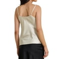 thumbnail image 3 of INSPIRE CHIC Women's Satin Camisole Cowl Neck Sleeveless Spaghetti Strap Summer Silky Tank Top 2XL Champagne, 3 of 6