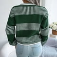 thumbnail image 3 of Vedolay Fall Sweaters Women's Casual Long Sleeve Sweaters Soft Loose Fit Pullover Sweater Tops,Green L, 3 of 5