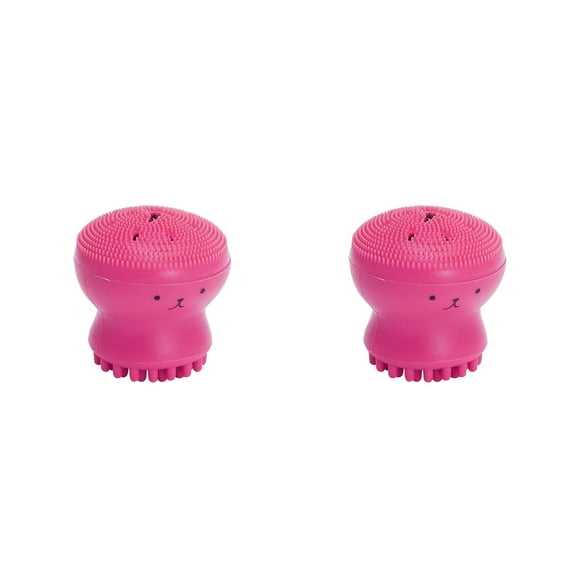 Seitruly Cepillos para de cara, masaje de limpieza, producto para el cuidado de la piel de poros profundos, exfoliante lavable para el hogar, azul Azul 2piezas Seitruly CBP259547