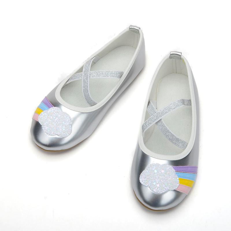 Details about   Gold Color Slip-on Round Toe Bow Preschool Kids Girls Ballet Flats Youth Size 1 