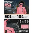 thumbnail image 3 of TACVASEN Women's Winter Waterproof Windproof Snow Ski Jackets Warm Thermal Fleece Thick Hooded Coat with Multi-Pockets for Outdoor Hiking Snowboarding Pink Grey L, 3 of 8
