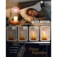 thumbnail image 2 of Funistree Candle Warmer Lamp with Timer Dimmable, Height Adjustable Flower Wax Warmer, Gifts for Women Mom Birthday, House Warming Lotus Candle Melting Light for Jar Candles Home Decor, 2 of 6
