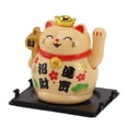 thumbnail image 1 of Cute Cat Fortune Ornament 2 Inch, Plastic, Auto Waving With Built In Solar Panel, Compact Size For Desk, Window, Car, Home Decor, 1 of 8