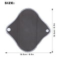 thumbnail image 3 of Kritne Menstrual Pad Reusable Waterproof Bamboo Charcoal Fiber Cloth Sanitary Washable Sanitary Pads Cloth Sanitary Pads (5 in 1), 3 of 9