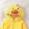 thumbnail image 6 of Dakiuu Baby Boys Girls Duck Costume Hooded Footed Romper With Wings And Character Hood, 6 of 6