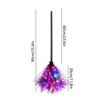 thumbnail image 2 of Halloween Lighted Witches Broom, 3‑Section Assemblable Mesh Broomstick with Colorful Lights, 14*6in, Festive Party Favor Ornament for Outdoor Festival Home Haunted House Halloween Decor, 2 of 8