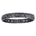 thumbnail image 4 of de Tobillera con Cierre Magnético para Hombre, Negro Sunnimix Pulsera de acero inoxidable, 4 of 8