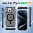 thumbnail image 4 of ELEHOLD Case for iPhone 14 Pro, Clear Transparent Camera Kickstand Case Shockproof Heavy Duty Protective Cover Case,Black, 4 of 8