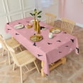 thumbnail image 3 of Pink Ghost Bat Halloween Pattern Rectangle Tablecloth 60"x120",Waterproof Polyester Rectangle Table Cloth, Wipeable Spillproof Polyester Tablecloth for Dining, Camping, Indoor and Outdoor, 3 of 6