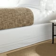 thumbnail image 2 of Levinsohn Textile Linenweave Hemstitch 15 Inch Bed Skirt Twin - White, 2 of 5