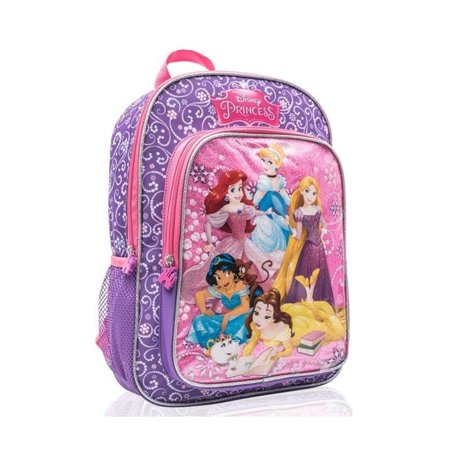 Disney Princess Full Size Bag School Backpack for Kids - 15 Inch